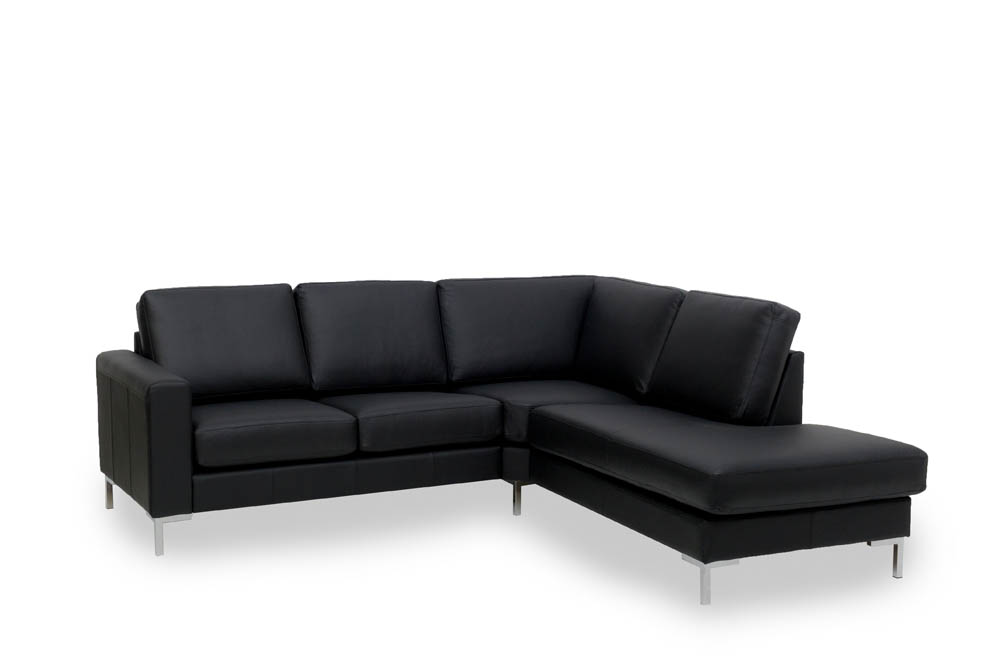 FOCUS open corner (SIERRA leather black)