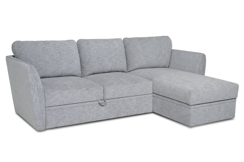 ETNA chaiselongue with 2 seater (WAY 3.1 light grey) side open