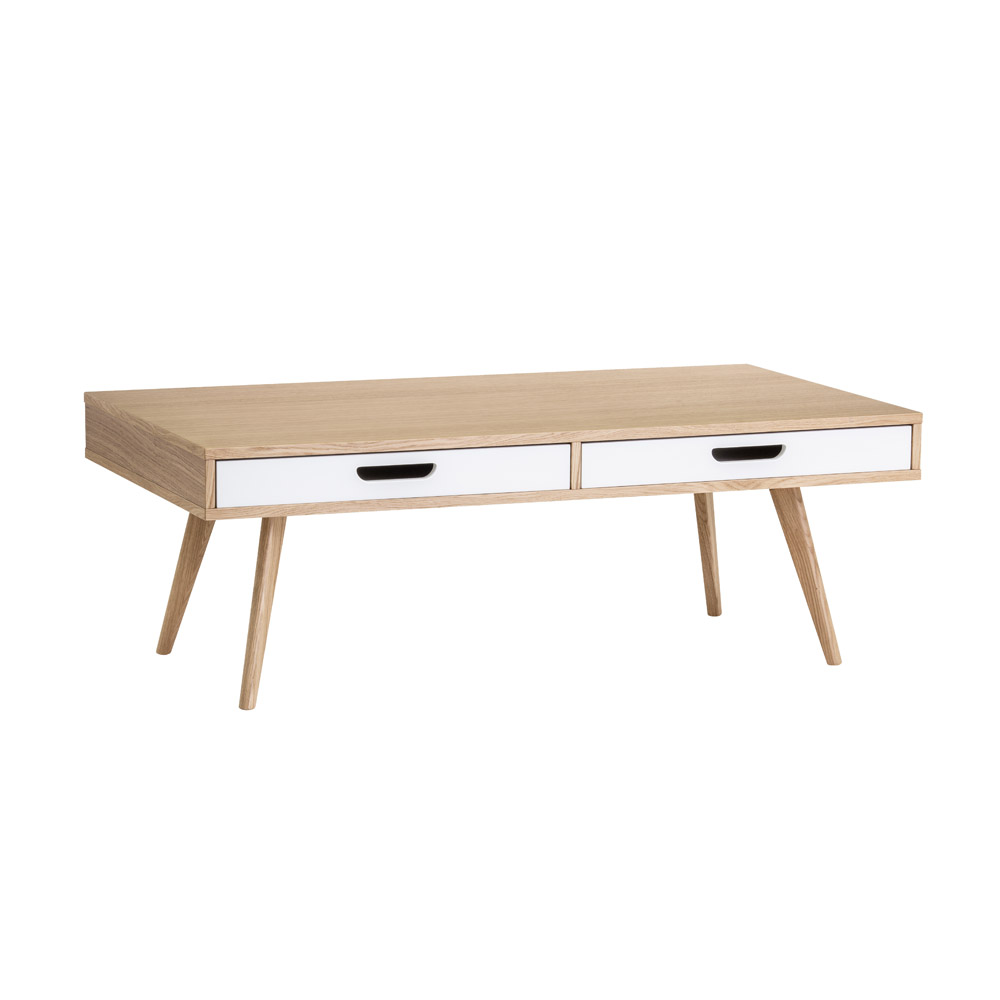 ZARA 130X70 WTOIL + WHITE DRAWER