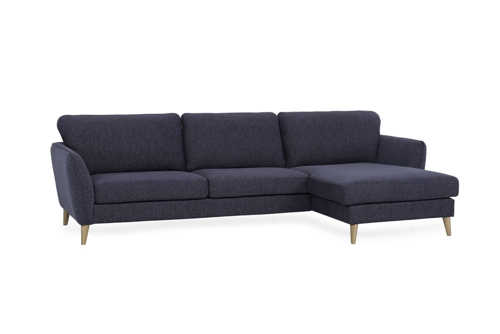 PARIS XL chaiselongue with 3-seater arm B (NORDBY 16 blue)